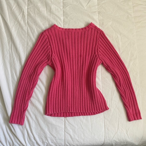 Vintage Pink Knitted Sweater - Picture 14 of 15